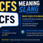 CFS Meaning Slang